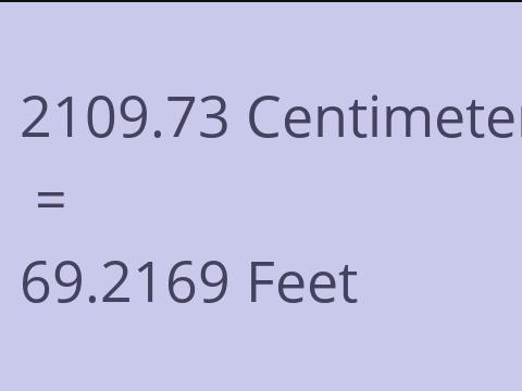 2109.73 CM TO FEET