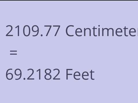 2109.77 CM TO FEET