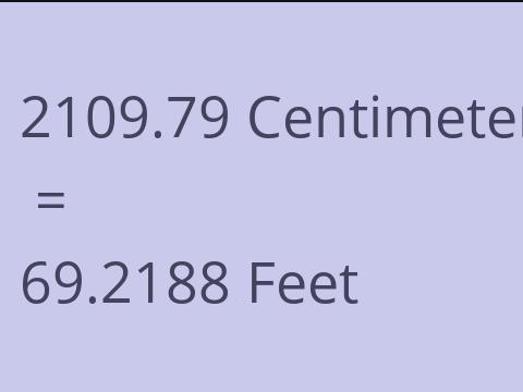 2109.79 CM TO FEET
