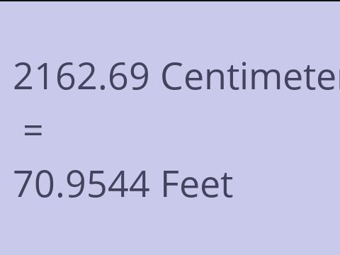 2162.69 CM TO FEET