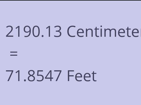 2190.13 CM TO FEET