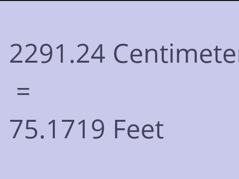 2291.24 CM TO FEET