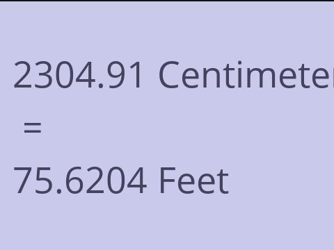 2304.91 CM TO FEET