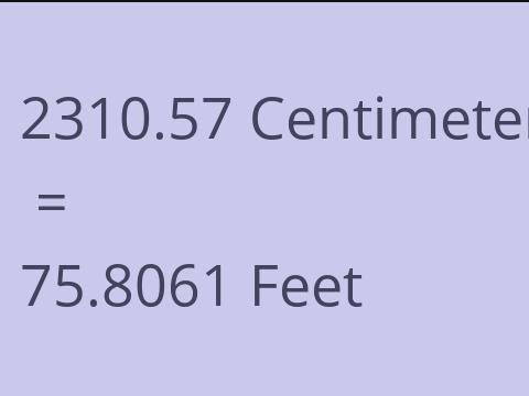 2310.57 CM TO FEET