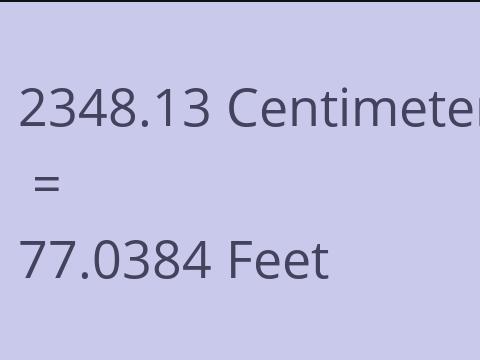 2348.13 CM TO FEET