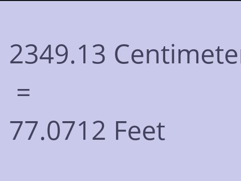 2349.13 CM TO FEET