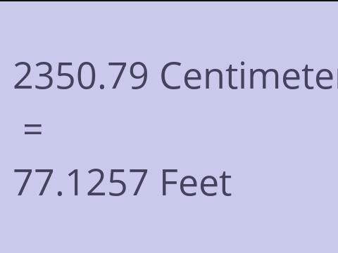 2350.79 CM TO FEET