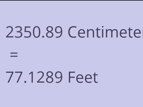 2350.89 CM TO FEET