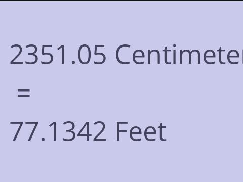 2351.05 CM TO FEET