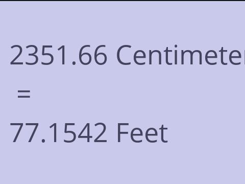 2351.66 CM TO FEET