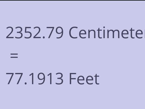 2352.79 CM TO FEET