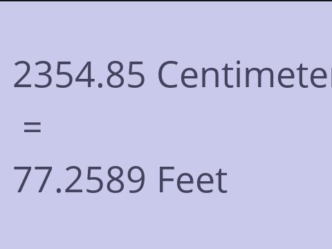 2354.85 CM TO FEET