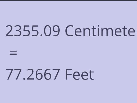 2355.09 CM TO FEET