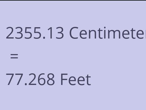 2355.13 CM TO FEET