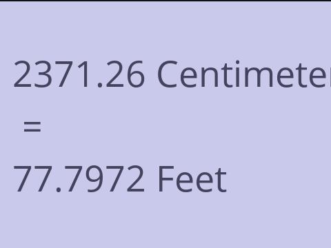 2371.26 CM TO FEET