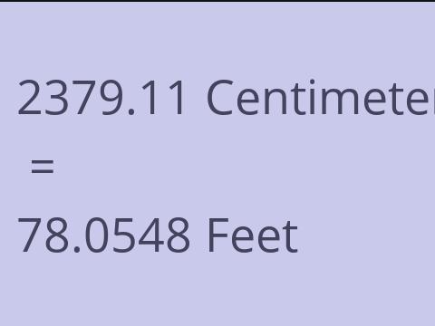 2379.11 CM TO FEET