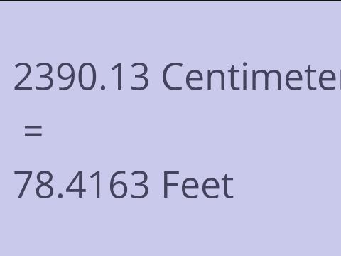 2390.13 CM TO FEET