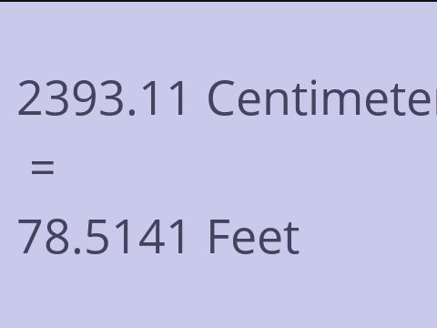 2393.11 CM TO FEET