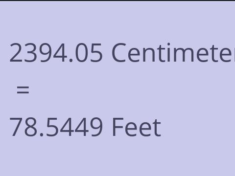 2394.05 CM TO FEET
