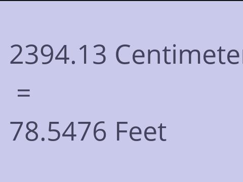 2394.13 CM TO FEET