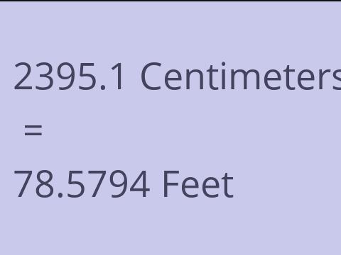 2395.1 CM TO FEET