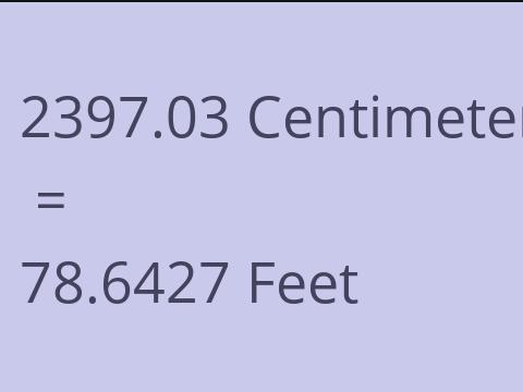 2397.03 CM TO FEET