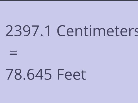 2397.1 CM TO FEET