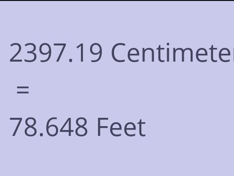2397.19 CM TO FEET