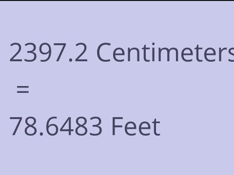 2397.2 CM TO FEET