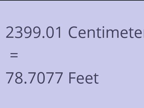 2399.01 CM TO FEET