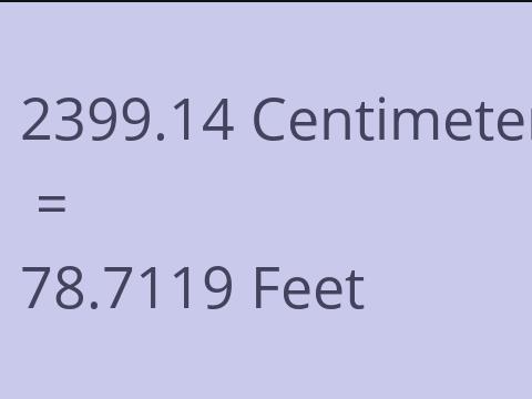 2399.14 CM TO FEET