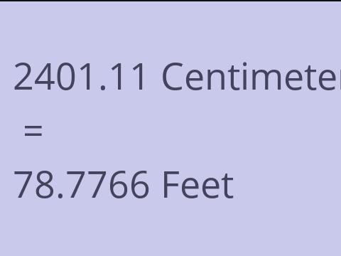 2401.11 CM TO FEET