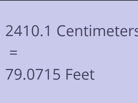 2410.1 CM TO FEET