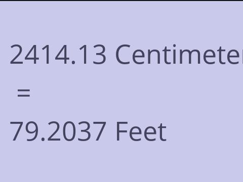 2414.13 CM TO FEET