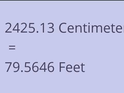 2425.13 CM TO FEET