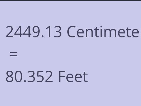 2449.13 CM TO FEET