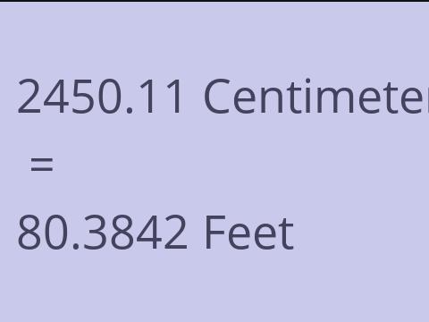 2450.11 CM TO FEET