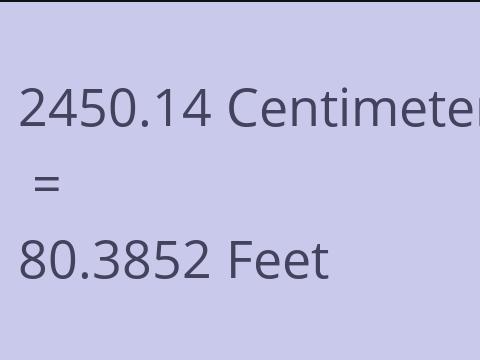 2450.14 CM TO FEET