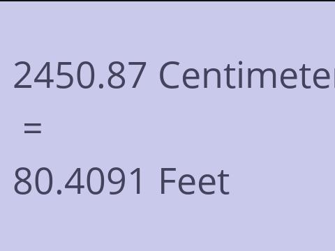 2450.87 CM TO FEET
