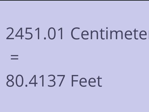 2451.01 CM TO FEET
