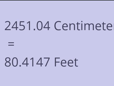 2451.04 CM TO FEET