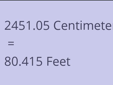 2451.05 CM TO FEET