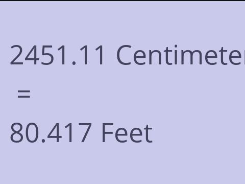 2451.11 CM TO FEET
