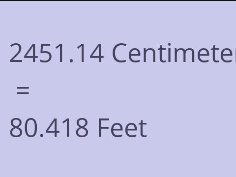 2451.14 CM TO FEET