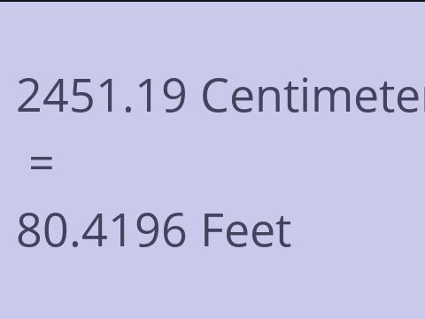 2451.19 CM TO FEET
