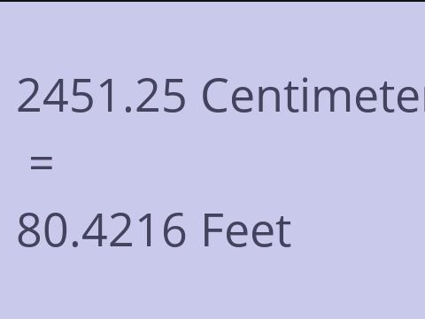 2451.25 CM TO FEET