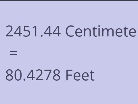 2451.44 CM TO FEET