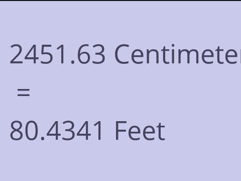 2451.63 CM TO FEET