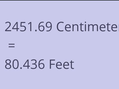 2451.69 CM TO FEET