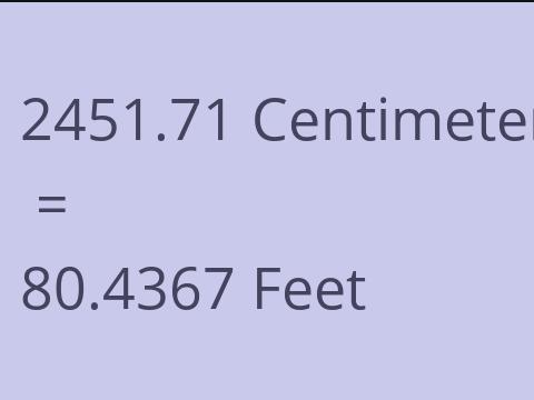 2451.71 CM TO FEET